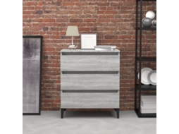 Vidaxl Aparador 60x35x69 Cm Derivados De Madeira Sonoma Cinza