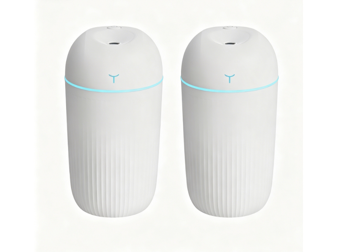 Conjunto De Presente Com 2 Umidificadores De Grande Capacidade, Mini Umidificadores Portáteis Para Carro/casa E Escritório.