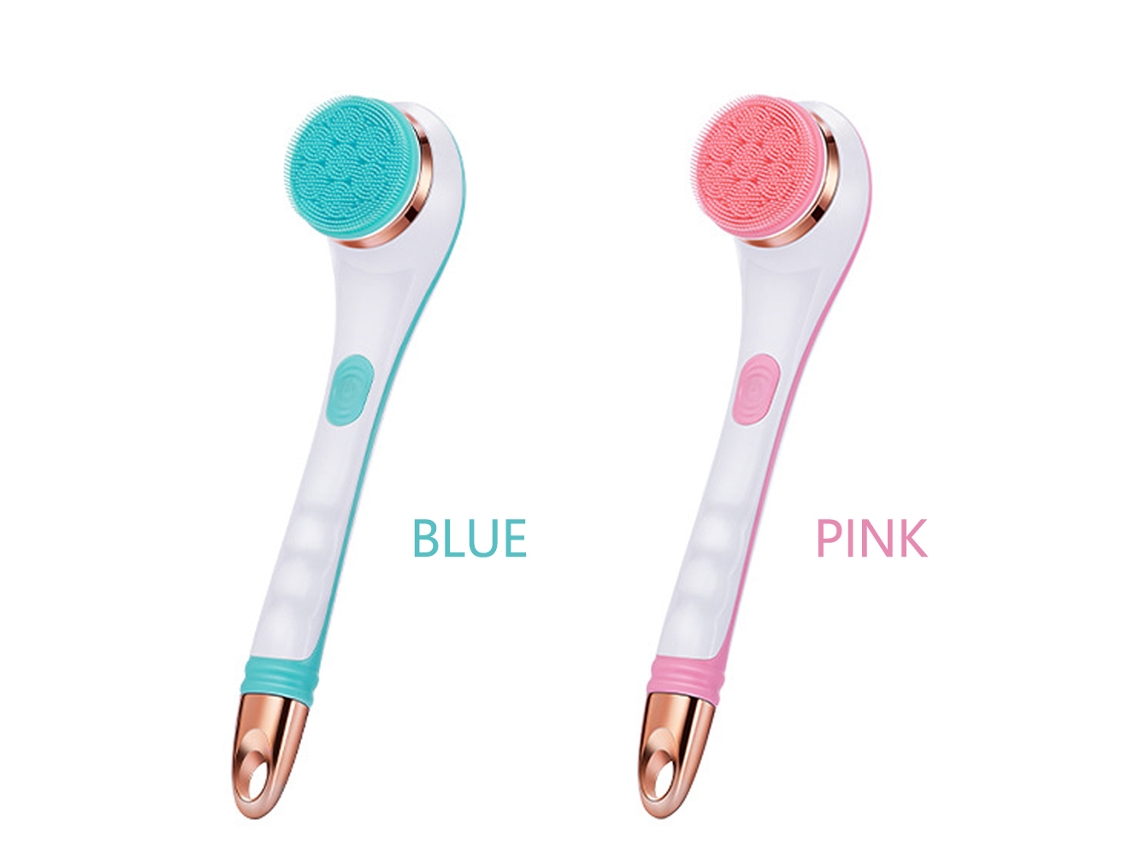 Escova de Banho Elétrica USB LAXISCREED com silicone e 2 velocidades