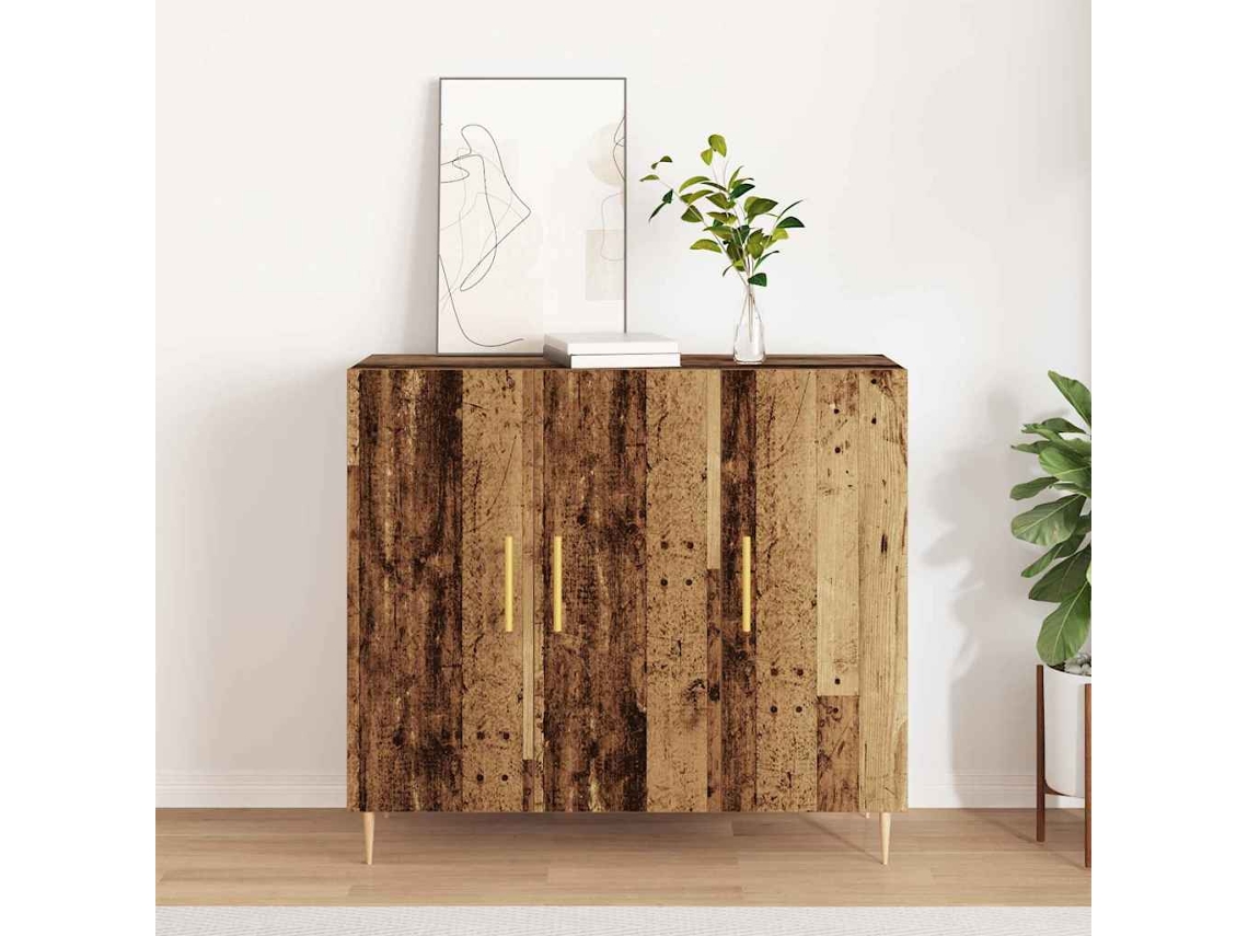 Vidaxl Buffet Madeira Antiga 90 X 34 X 80 Cm Derivados De Madeira