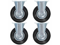 Vidaxl Rodas Fixas 4 Pcs 125 Mm