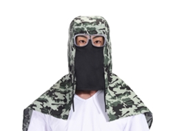 Chapéu Flap Com Óculos Protetor Anti-poeira Anti-vento Respirável Confortável Manta Total Camuflagem Exterior