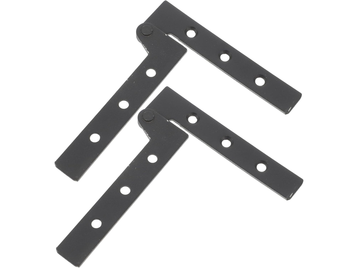 Dobradiças Ocultas De Aço Inoxidável Preto, Giratórias E Resistentes,