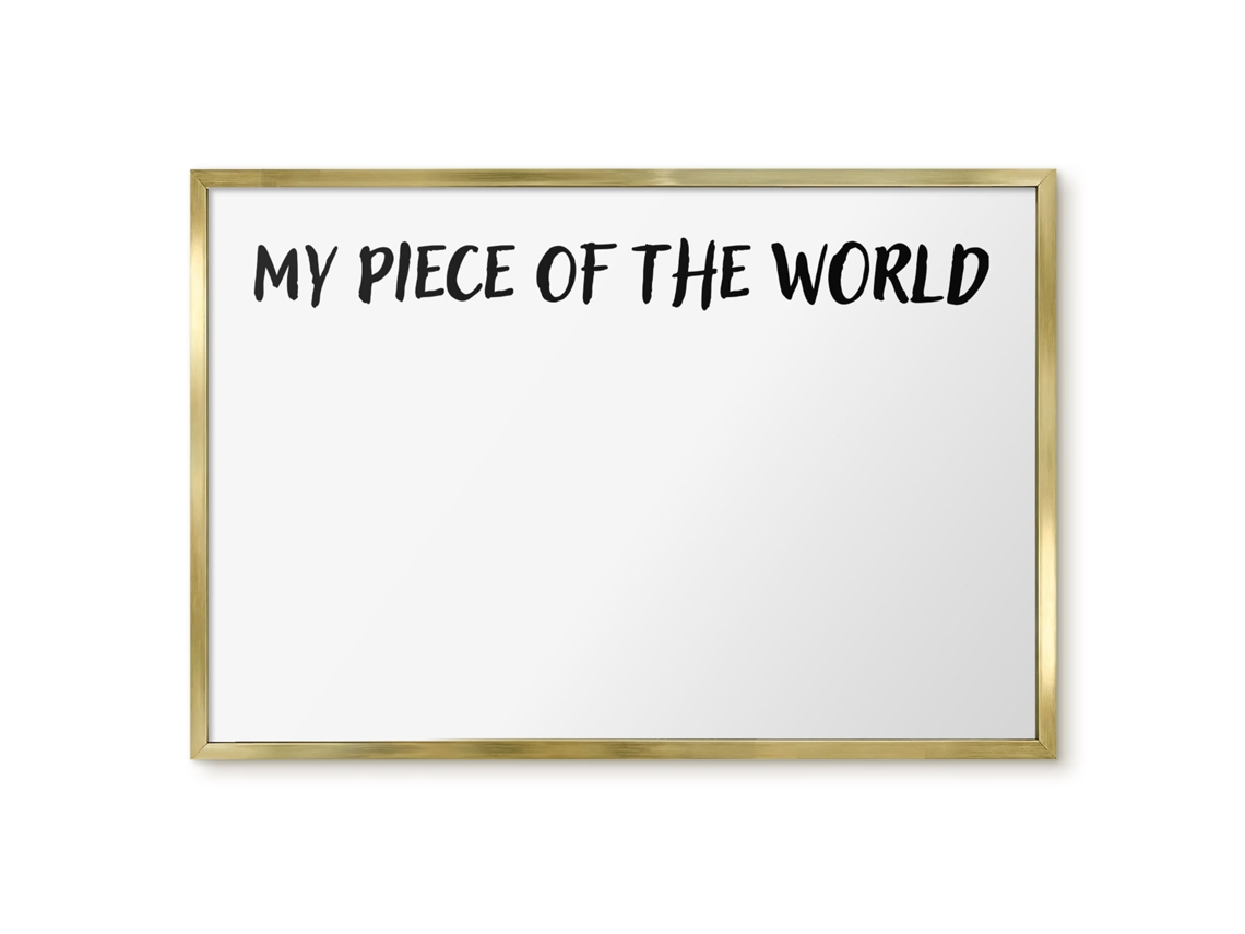 Quadro de parede magnético "Meu pedaço do mundo" para escritório Espelharte (60x40 cm)