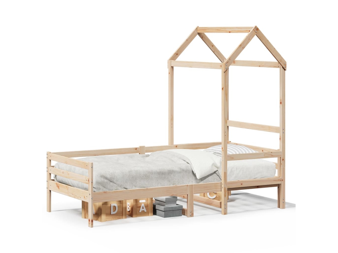 Sofá Cama com Telhado MAISON EXCLUSIVE em Madeira de Pinho Maciça 80x200 cm
