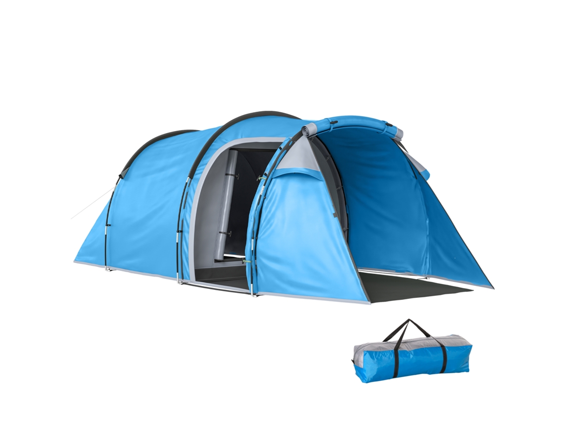 Tenda Instantânea 2 Pessoas, Área De Estar E Dormir, 426x206x154 Cm, Azul Claro