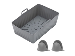 Forros Reutilizáveis de Silicone para Air Fryer Cestas Retangulares Acessórios para Air Fryer NEVEANCE