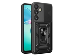 Capa Para Samsung Galaxy S26 Plus 5g (s26) - Capa Rígida Anti Choque Película De Tela - Preto
