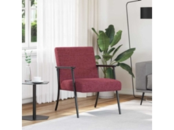 Vidaxl Poltrona Vinho Vermelho 59 X 75 X 78 Cm Tecido