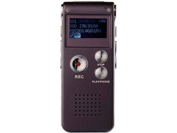 Mini Gravador Digital Memória Flash Usb / Mp3 Player-16Gbroxa