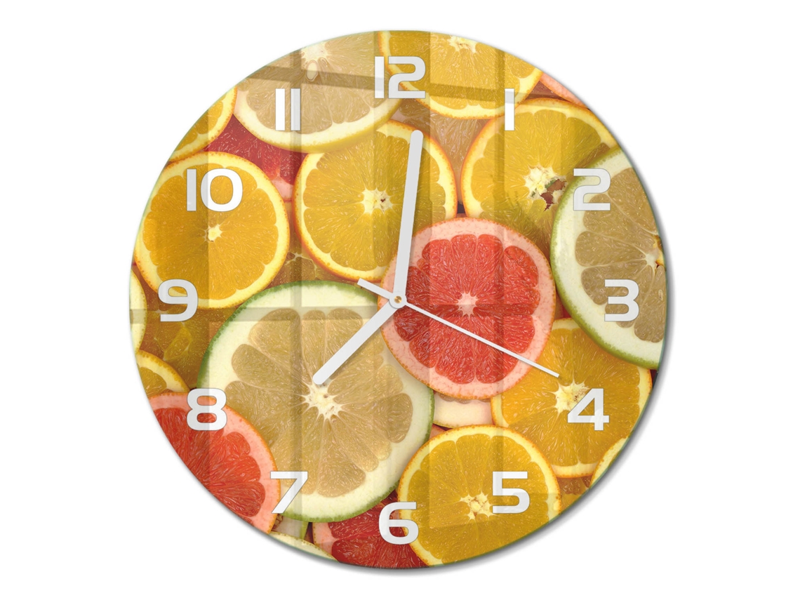 Relógio De Parede Multicor Decorativo Quadrado Espelharte (30 Cm)