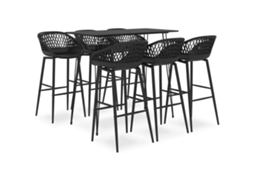 Bar Set, Bar Sets Vidaxl Preto Mdf