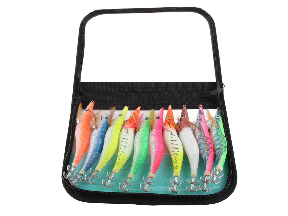 Isca Artificial Luminosa Squid Jig para Pesca no Mar