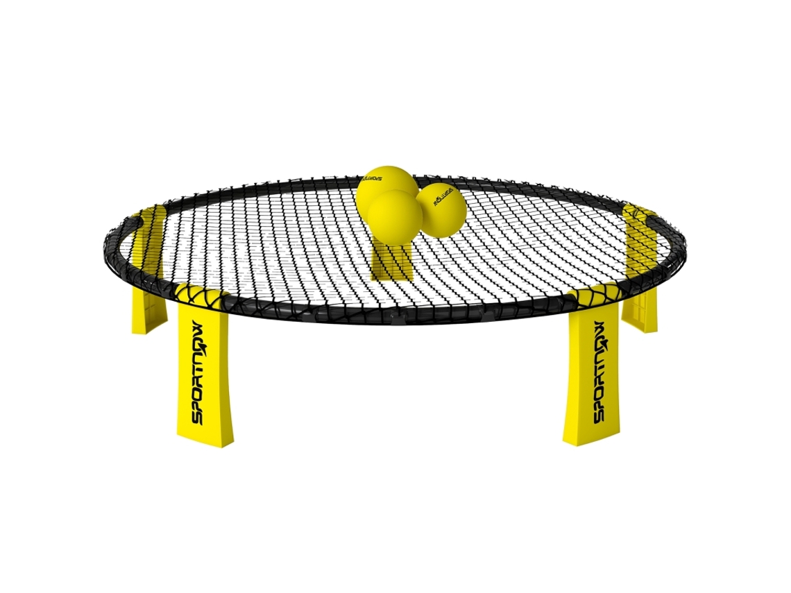 Kit De Roundnet Com Rede, 3 Bolas, Bolsa E Bomba Para Jardim, Praia, Parque Ou Sala.