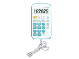 Pequena Calculadora De Bolso Portátil Para Estudantes, Material Escolar E De Escritório, Com Cordão, Azul. Everley891
