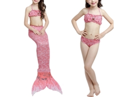 Yncm-traje De Banho Infantil 3 Peças Vermelho Melancia 130cm