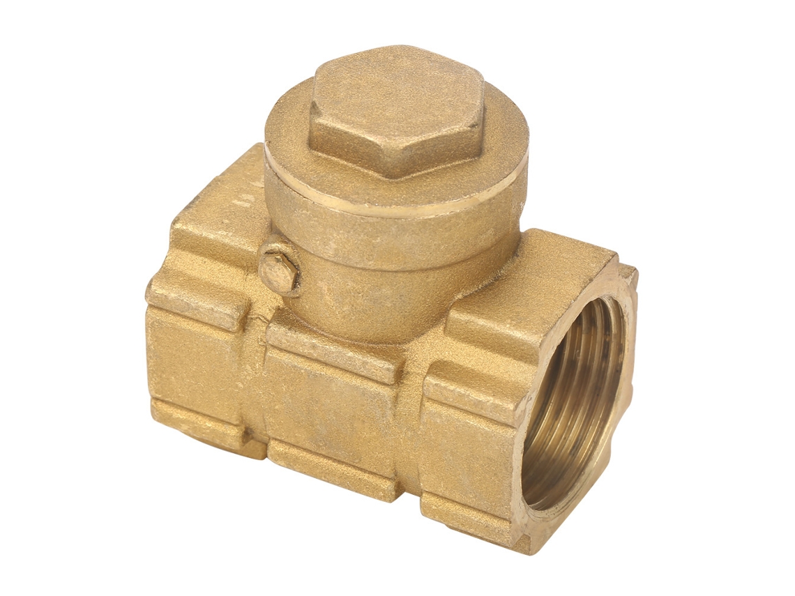 Válvula De Retenção Swing Automática De Latão Dn25 Para Água Óleo Meios Ácidos