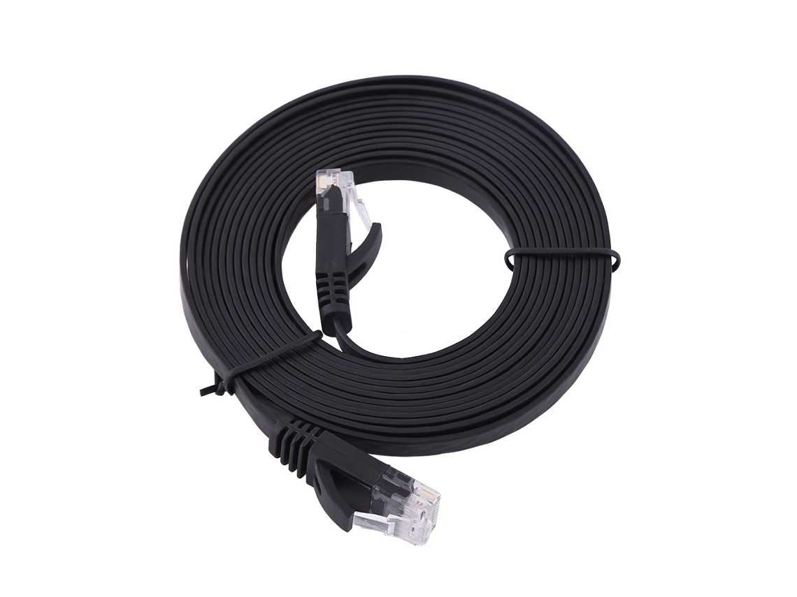 Cabo De Parche Utp Plano De Ethernet Cat6 Rj45 Para Roteador Lan 1000m 3 Metros