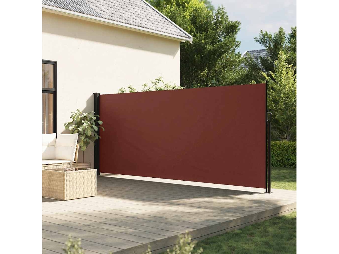 Vidaxl Toldo Lateral Retrátil 180x300 Cm Castanho