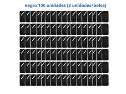 Adesivos de Eletrodo Não Tecido, 5*9cm, com Conector de 2mm MDUG (preto, 100 Unidades, 5x9cm)