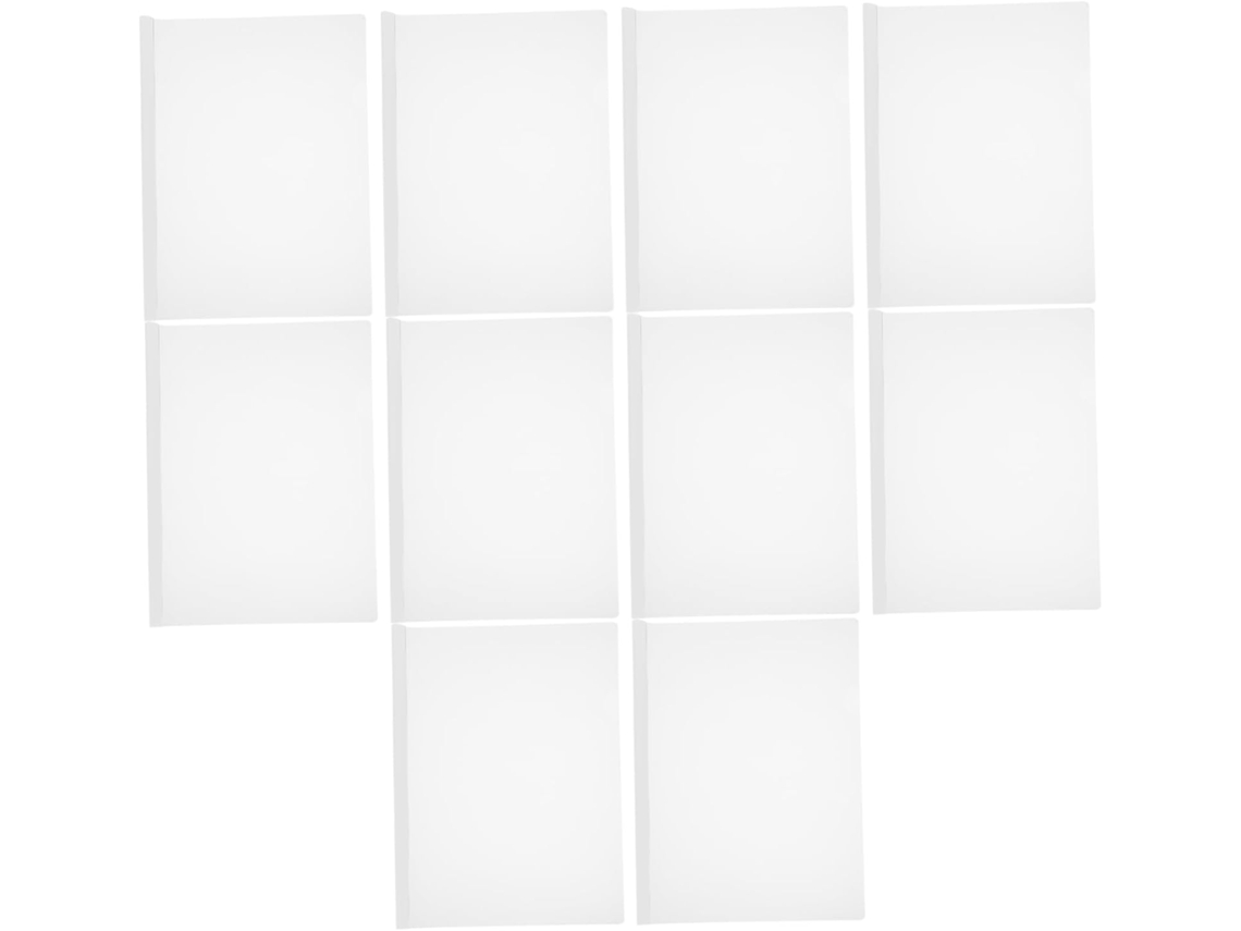 Conjunto De 10 Capas Para Livros Com Barra Deslizante Transparente, Pastas De Arquivo Com Alavanca D Gokoco