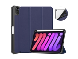 Capa Para Ipad Mini 6/7 ( 8,3 Polegadas), Com Suporte, Design Leve Azul Hexinyigjly