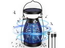 Lâmpada Solar Três Em Um Para Matar Mosquitosiluminação Led Recarregável Usb Com Proteção Uv De 360° Para Uso Interno E Externo Zeuxo
