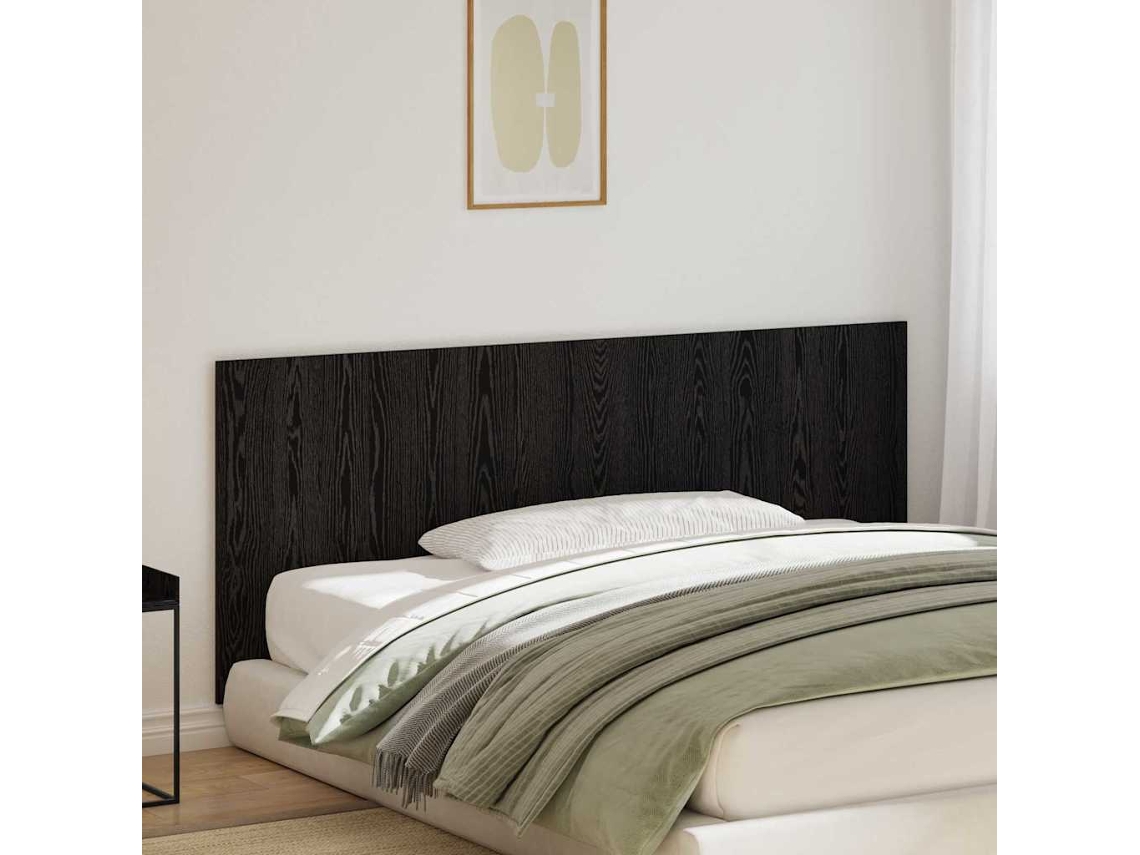 Vidaxl Cabeceira de Cama Carvalho Preto 160 X 1.5 X 80.5 Cm