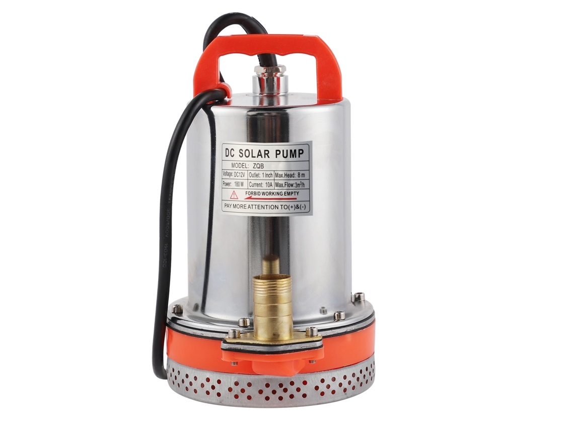Bomba Submersível Solar Bateria Limpeza Piscina 8m