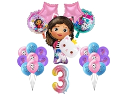 Decoração Para Festa De Aniversário De Gatos Da Gabby Dollhouse, Talheres Descartáveis, Guardanapos, Toalhas De Mesa, Copos, Balões, Acessórios Para C