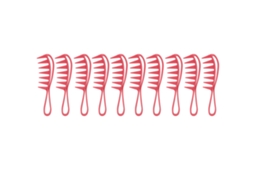 2026 10 Pentes de Dentes Largos com Cabo Ergonômico para Pentear e Desembaraçar Cabelo