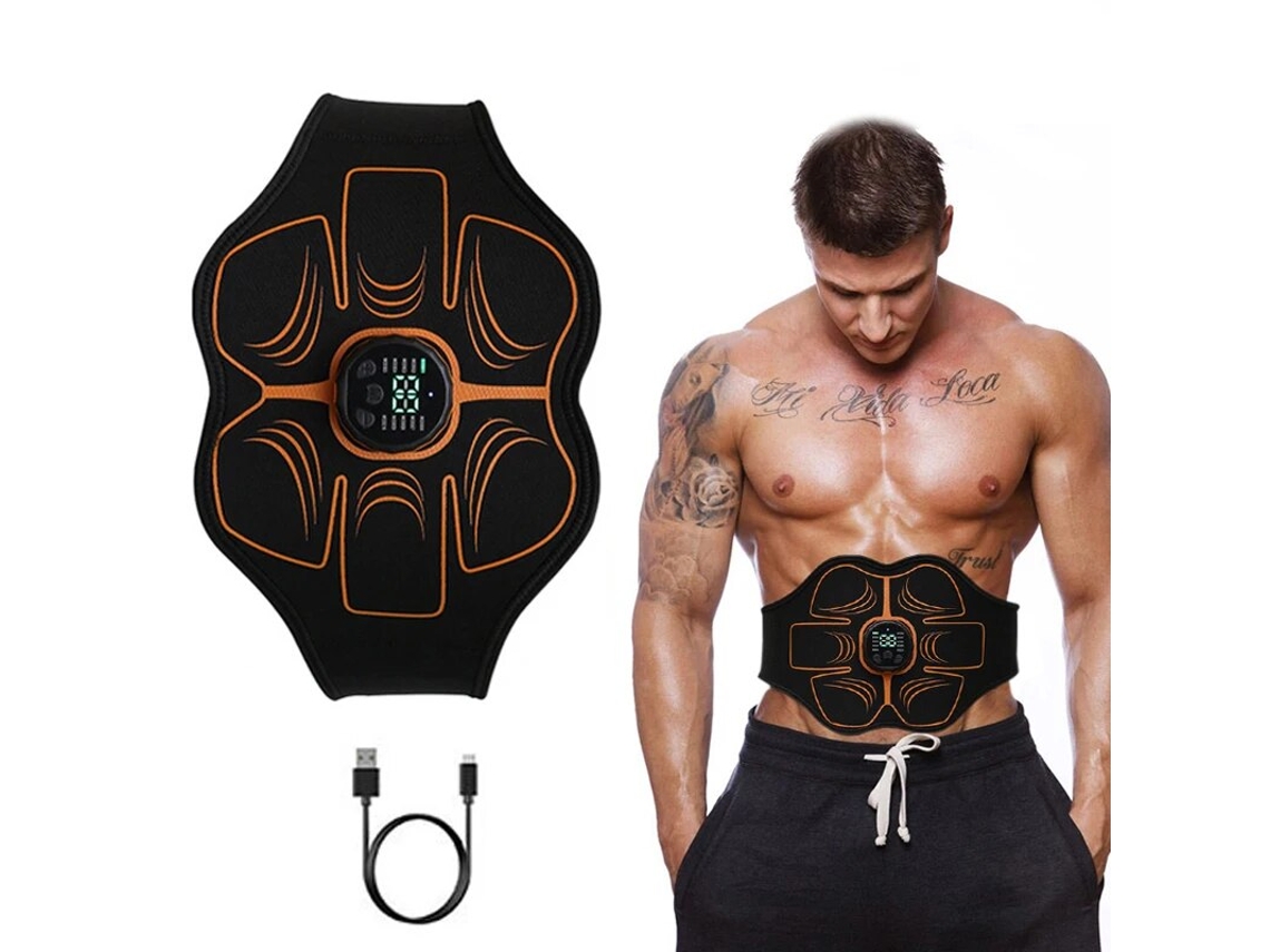 Mdug Estimulador Elétrico De Músculos Abdominais Ems Massageador Com Carregamento Usb Para Emagrecimento E Condicionamento Físico Em Casa