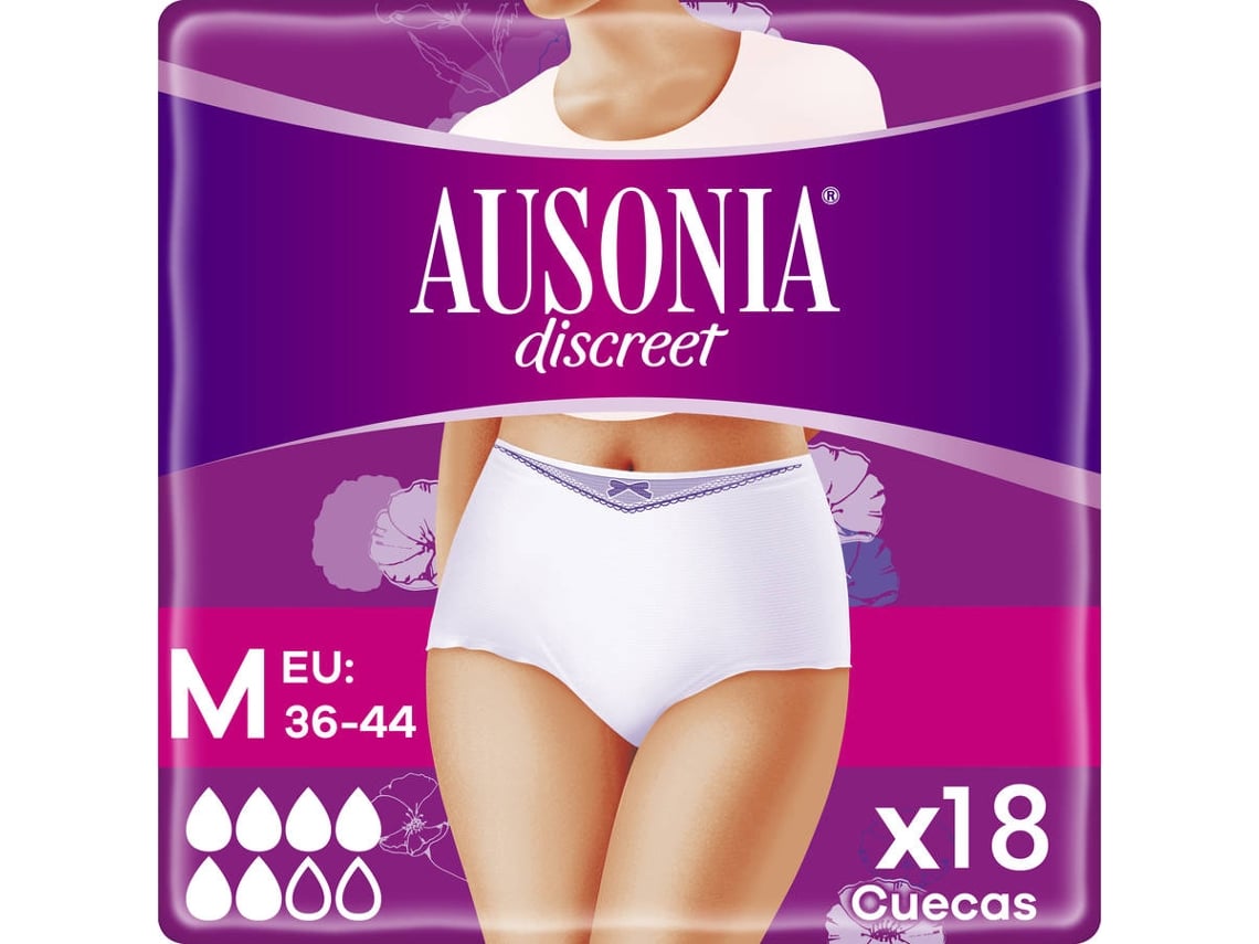 Ausonia Pants Discreet Plus Size M 9 Unidades