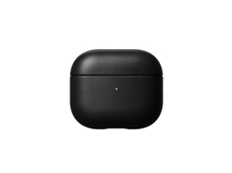 Capa Zruxe Para Airpods 3 Em Pele Natural Nomad Preta (carregamento Sem Fios, Suporte Para Cordão)