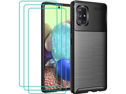 Capa Samsung Galaxy A71 5G HONGWE. Preto