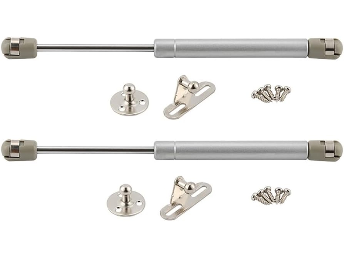 Haste De Suporte Com Mola A Gás Para Armário, Pacote Com 2 Unidades, Amortecedor A Gás Para Portas, Cor Prata, 20n A
