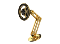 Suporte Magnético 360° Pro Para Carro,liga De Alumínio, Dobrável, Para Todas As Smartphones Dourado