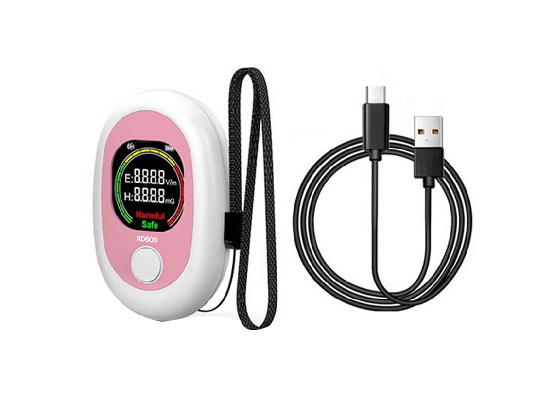 Detector De Radiação Emf 50hz-3500mhz Com Tela Lcd Colorida E Alta Sensibilidade