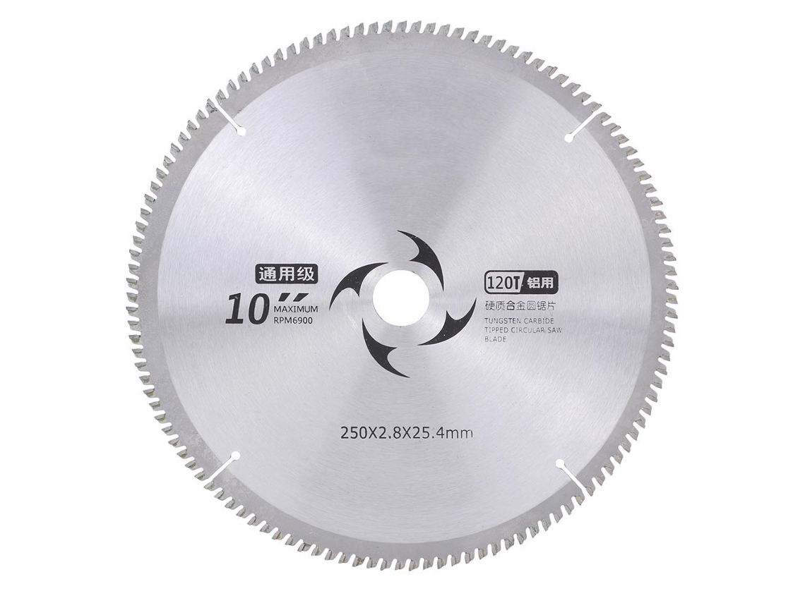 Disco de serra circular para corte de madeira, com pastilhas de carboneto duro, ferramenta universal, 120 dentes.