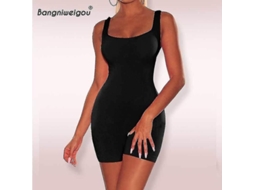 Jumpsuit de Manga Corta Fasst para Mulher, Skinny, Tamanho S a XL