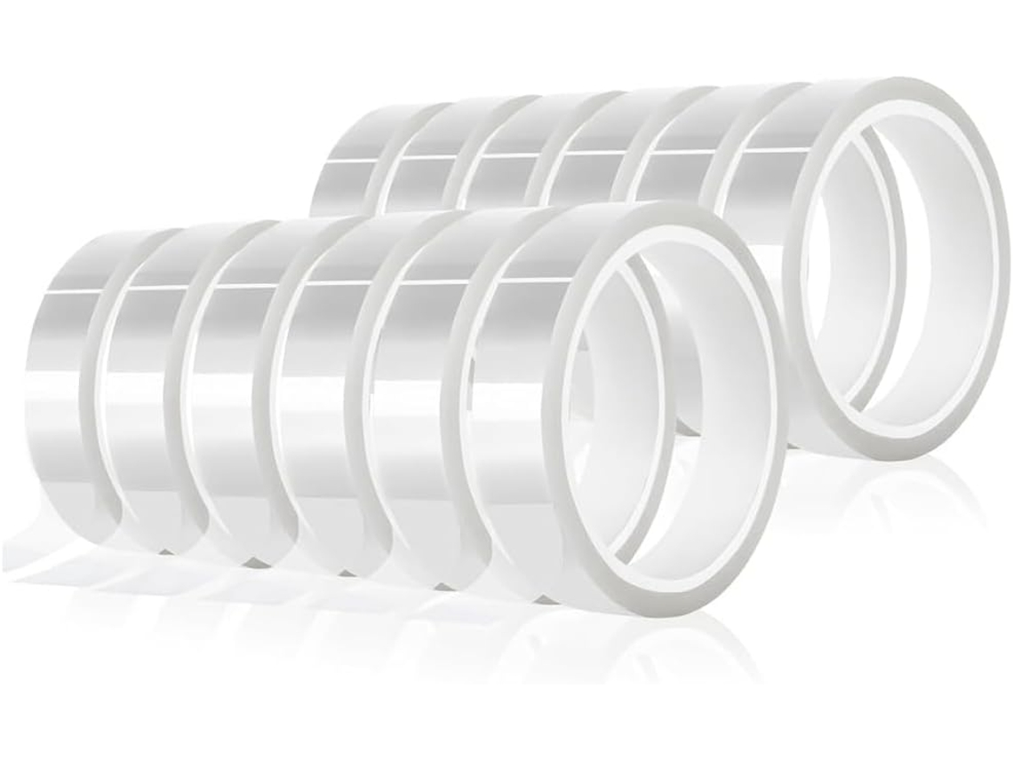 12 Rolos de Adesivo Térmico Transparente de 20 Mm X 33 M , de Alta Qualidade. SFUSHOS (108 Pés)