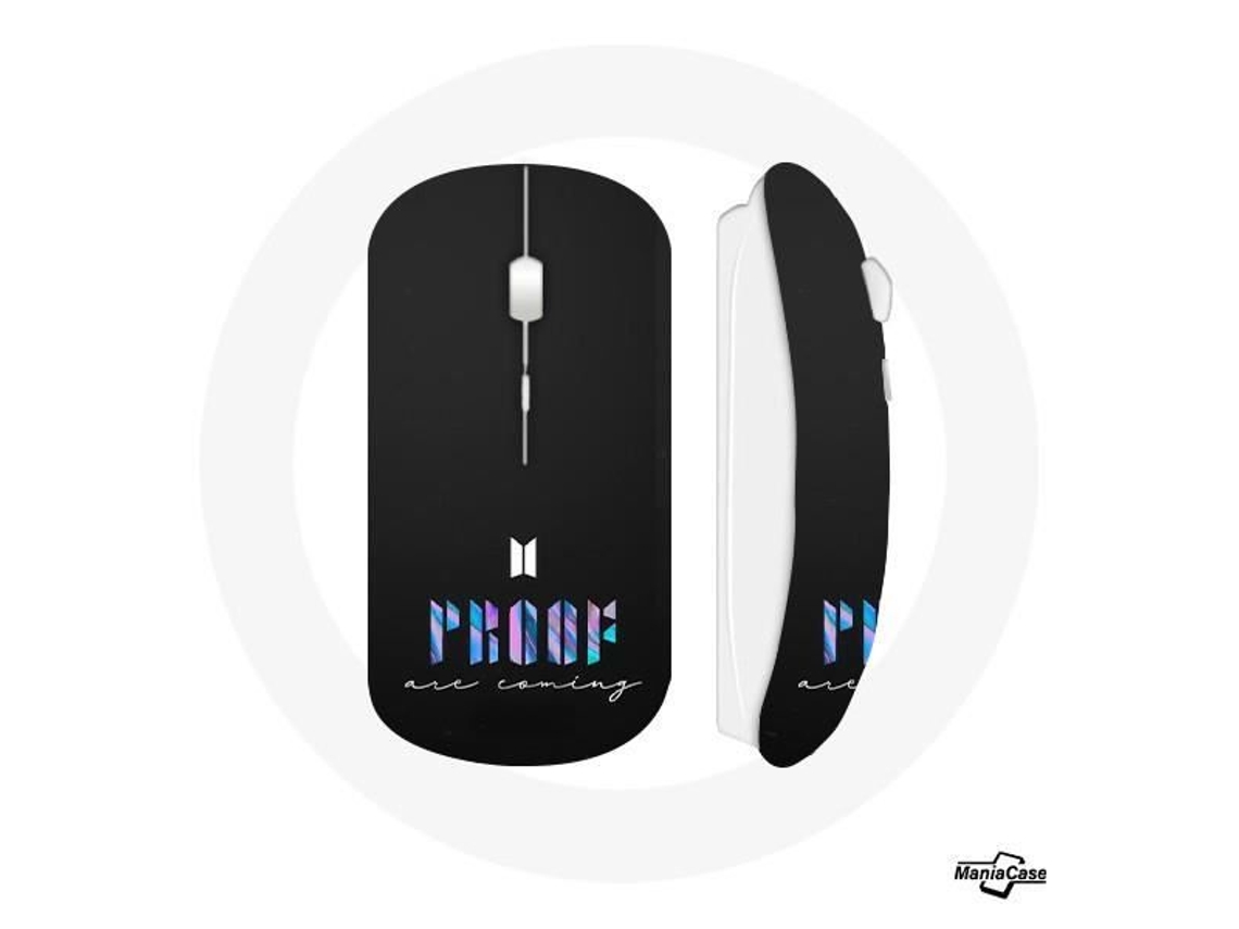 Mouse Sem Fio - Bts - Proof - 2022 - Usb Wifi - Compatível Com Mac E Pc