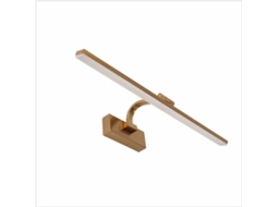 Aplique Led para Iluminar Quadros Espelhos Murais Estilo Tradicional 14W Luz Quente 3000K Acabamento Bronze Articulado. 61Cm PAPUQ