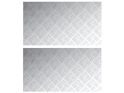 Conjunto 2 Degraus De Escada Vidaxl Prateado Alumínio (90 X 50 Cm)
