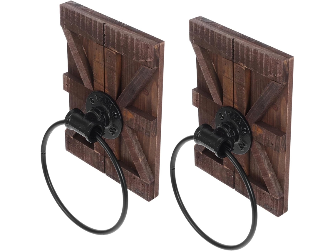 Conjunto De 2 Suportes Para Toalhas Mão Banheiro, Com Estrutura Robusta Em Ferro E Design Que Economiza Espaço, Para