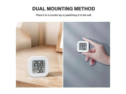 Termômetro E Higrômetro Mini Kkmoon Para Ambientes Internos Com Visor Lcd Digital