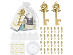 Conjunto de 30 Peças Rose Gold para Casamentos LAXISCREED