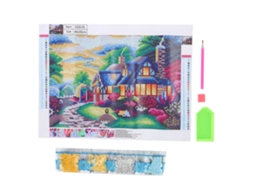 Kit de Pintura com Diamantes Diy, 40x30cm, Decoração de Parede e Casa | S/MARCA