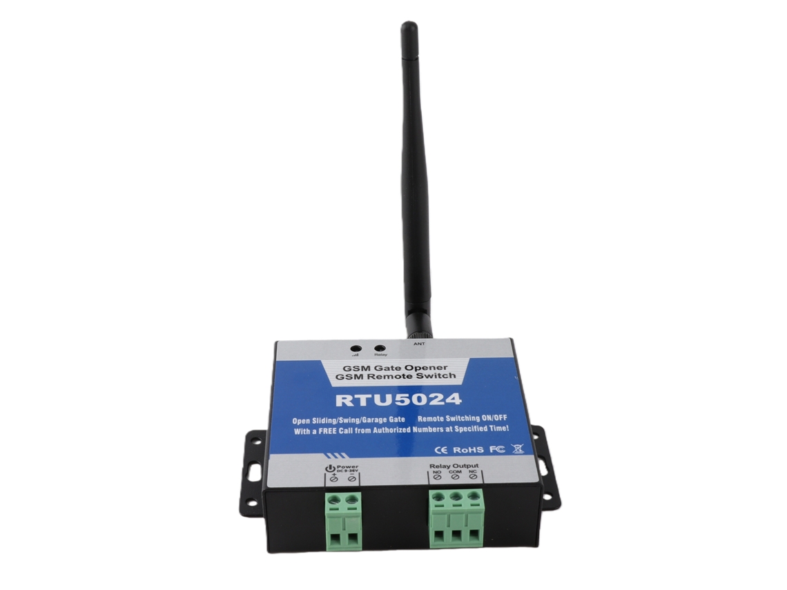 Abridor de portão GSM RTU5024 (Versão atualizada, controle remoto sem fio)