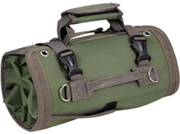 Bolsa Organizadora De Ferramentas Enrolável, Estojo Portátil Resistente Com 4 Bolsos Zíper, Bolso Removível E Alça De